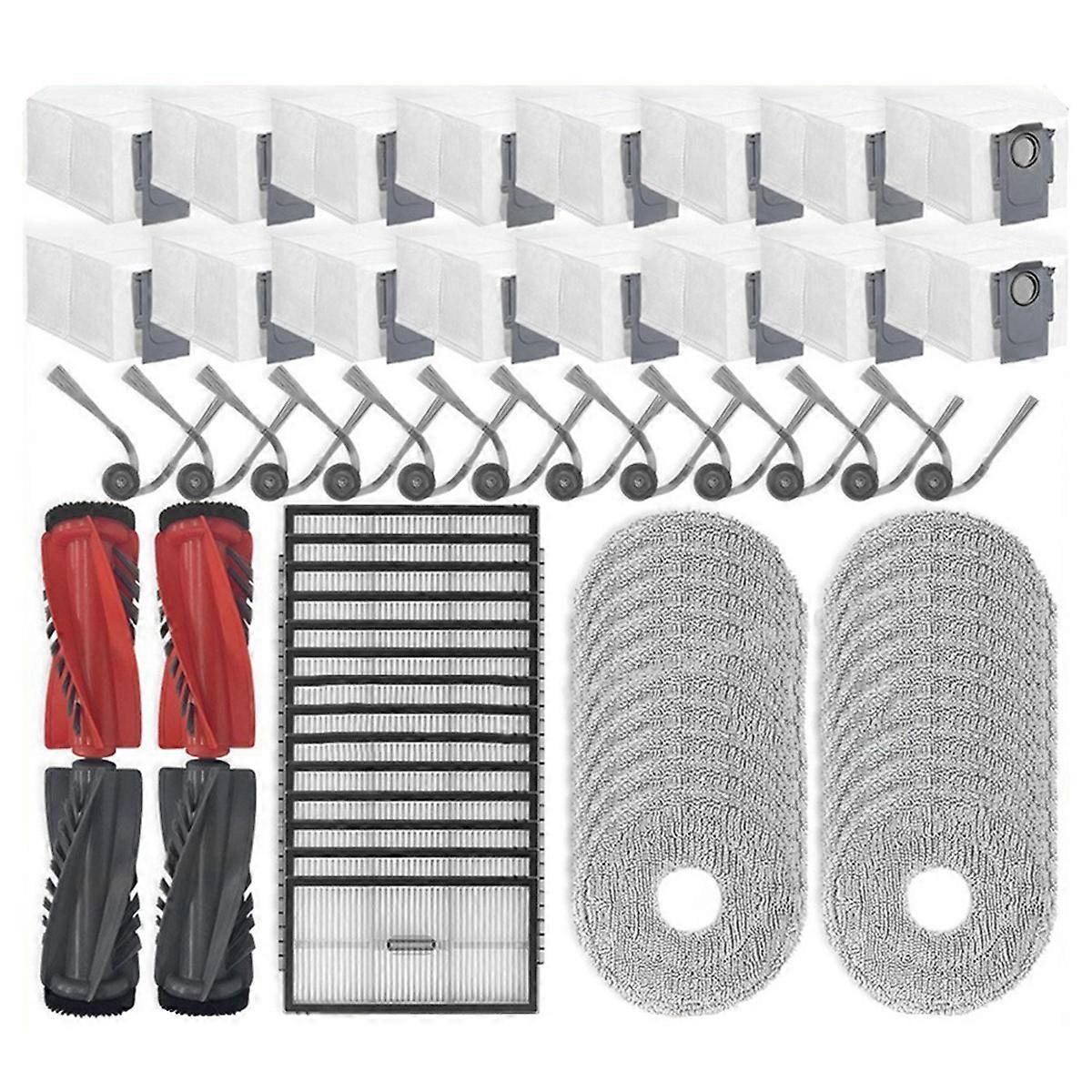 Kompatibel Mit Qrevo Curvx/qrevo Edget/saros 10r/s9 Maxv Slim: Hauptbürste, Hepa-filter, Reinigungstuch Und Staubbeutel