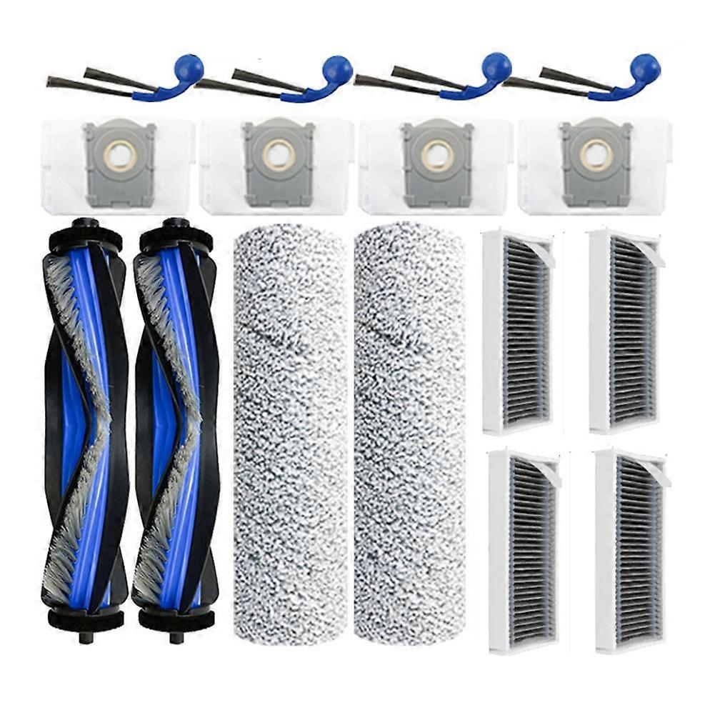 Set Mit 16 Ersatzteilen Für Ecovacs Deebot T80 Omni/t80 Pro Omni Staubsauger: Hauptbürste, Hepa-filter, Staubbeutel Und Reinigungswalze.