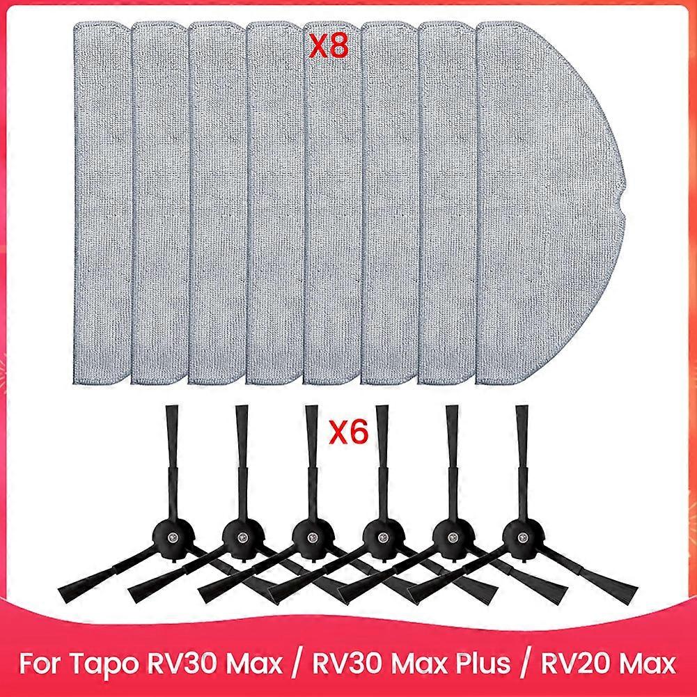 Ersatzteile Für Tapo Rv30 Max / Rv30 Max Plus / Rv20 Max Staubsauger: Wischtücher Und Seitenbürsten Für Fransenwischer.