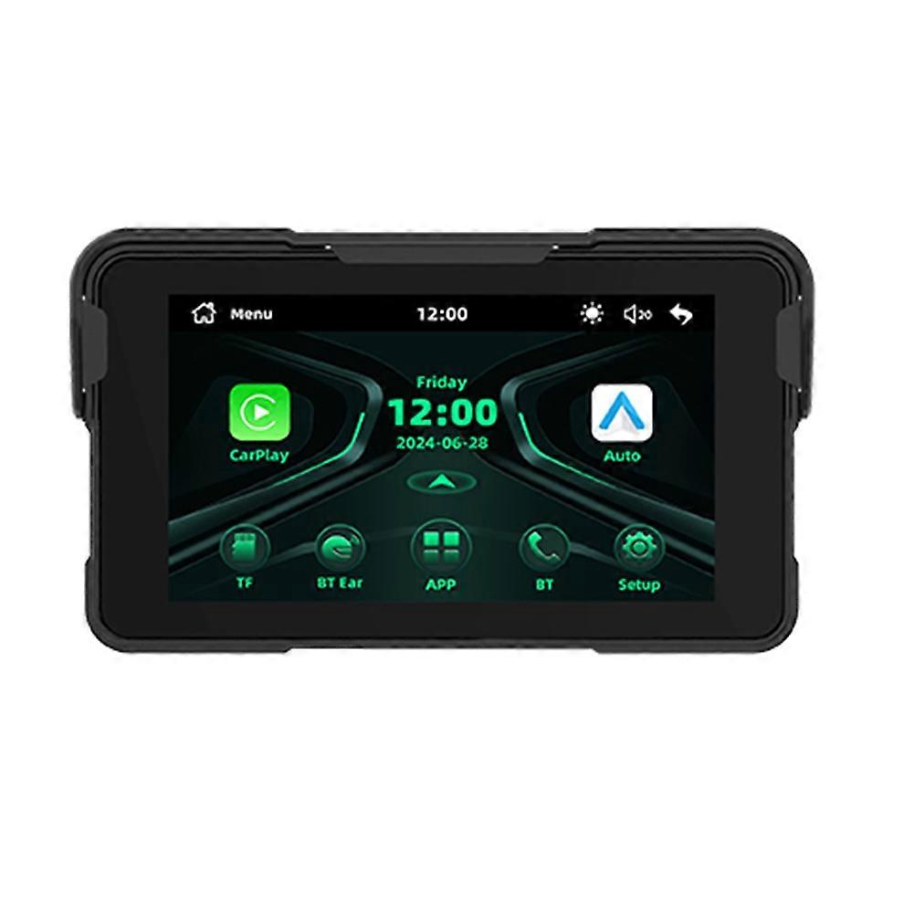 Tragbares 5-zoll-digital-dashboard Für Motorräder, Navigationsbildschirm, Kompatibel Mit Carplay Und Android Auto.