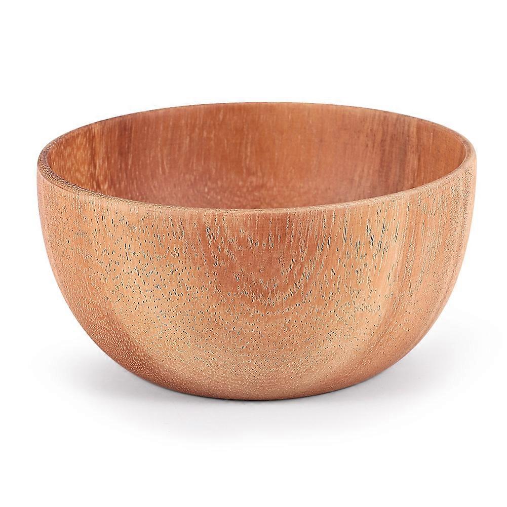 Handgefertigte Runde Schale Aus Massivem Naturholz, Essschale, Hochwertiges Küchenutensil Aus Holz, 13 X 6 Cm