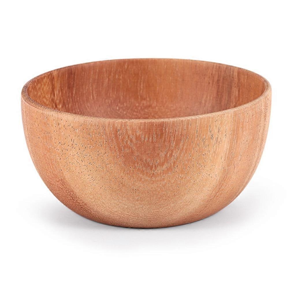 Handgefertigte Runde Schale Aus Massivem Naturholz, Essschale, Hochwertiges Küchenutensil Aus Holz, 10 X 6 Cm