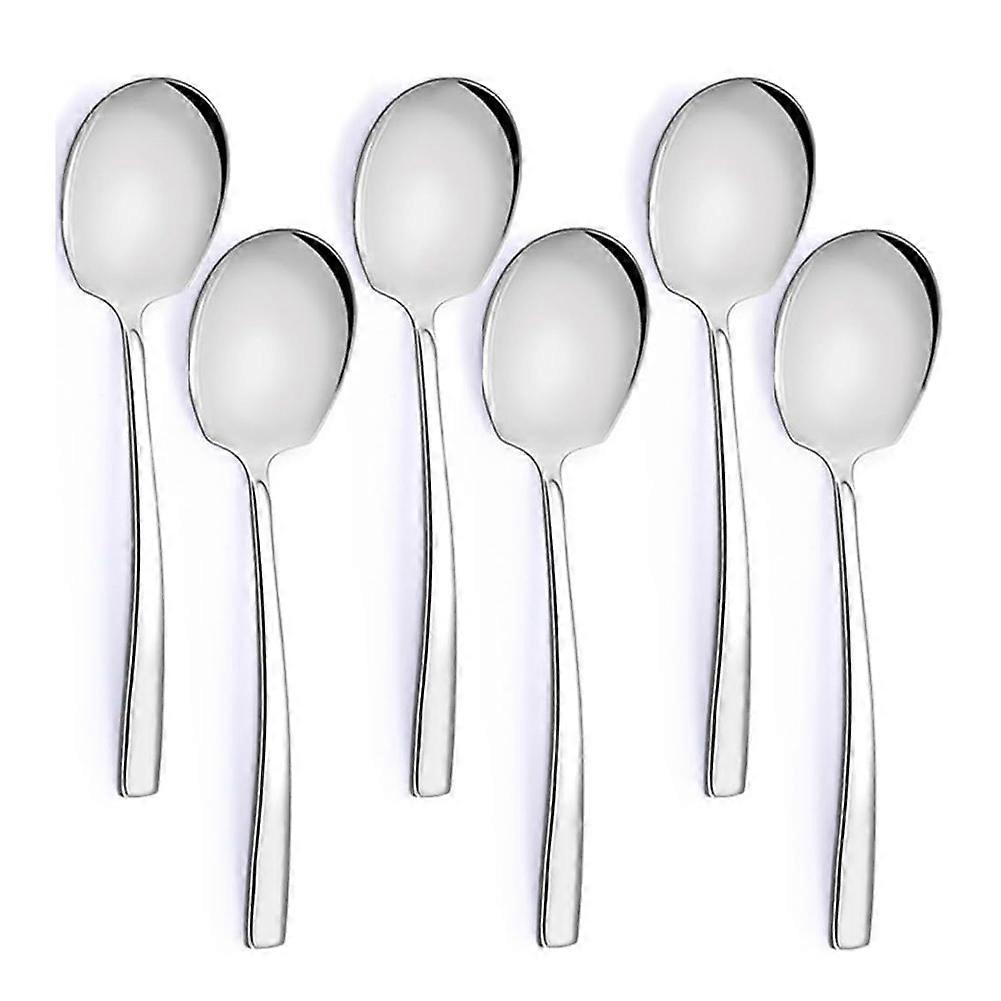 Set Mit 6 Großen Servierlöffeln Aus Edelstahl (23,2 Cm), Ideal Für Buffets, Empfänge Und Catering. Spülmaschinenfest.