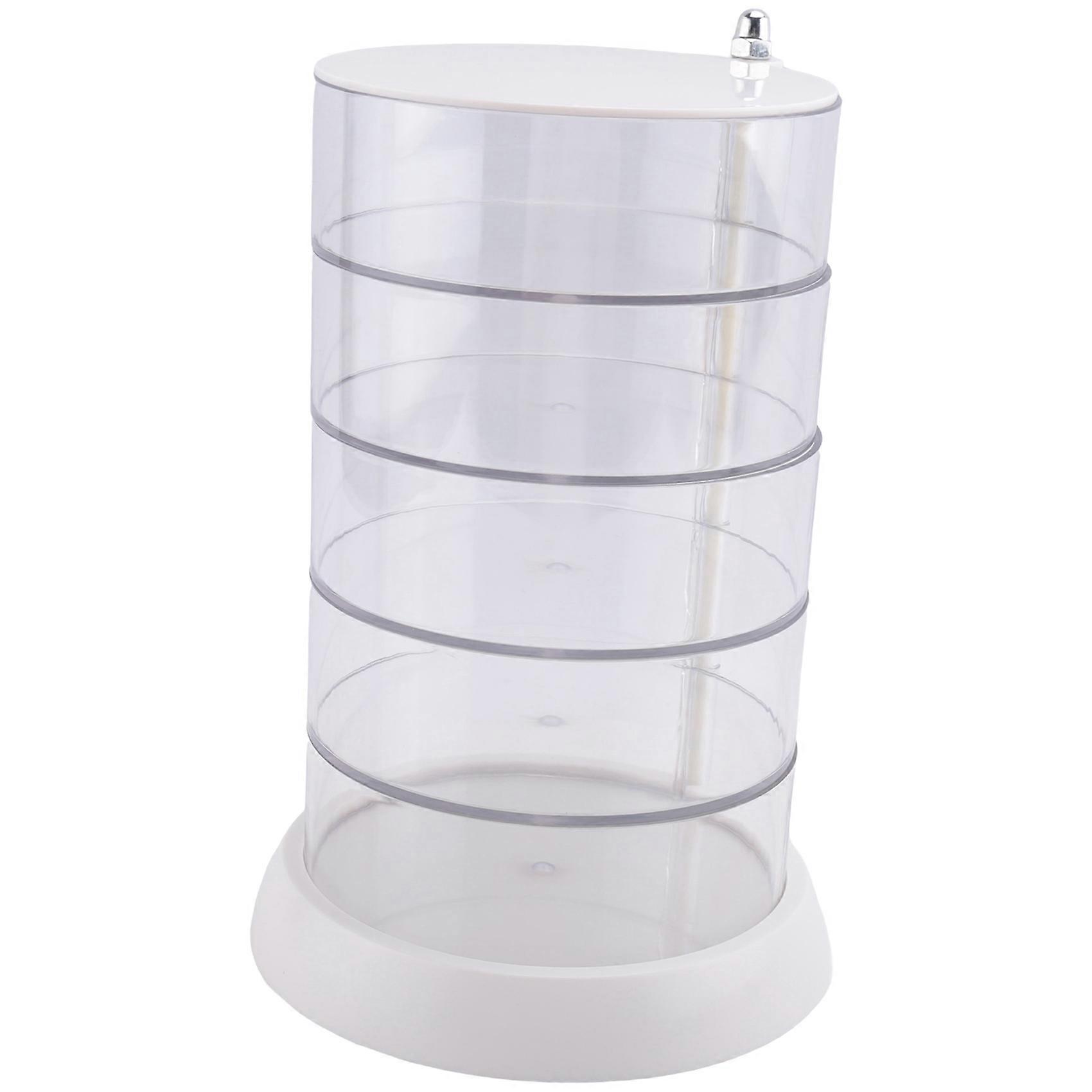 360° Drehbarer Organizer Für Haaraccessoires, Badezimmerbox Für Haarbänder, Schleifen, Haargummis, Styling-tools Und Scrunchies