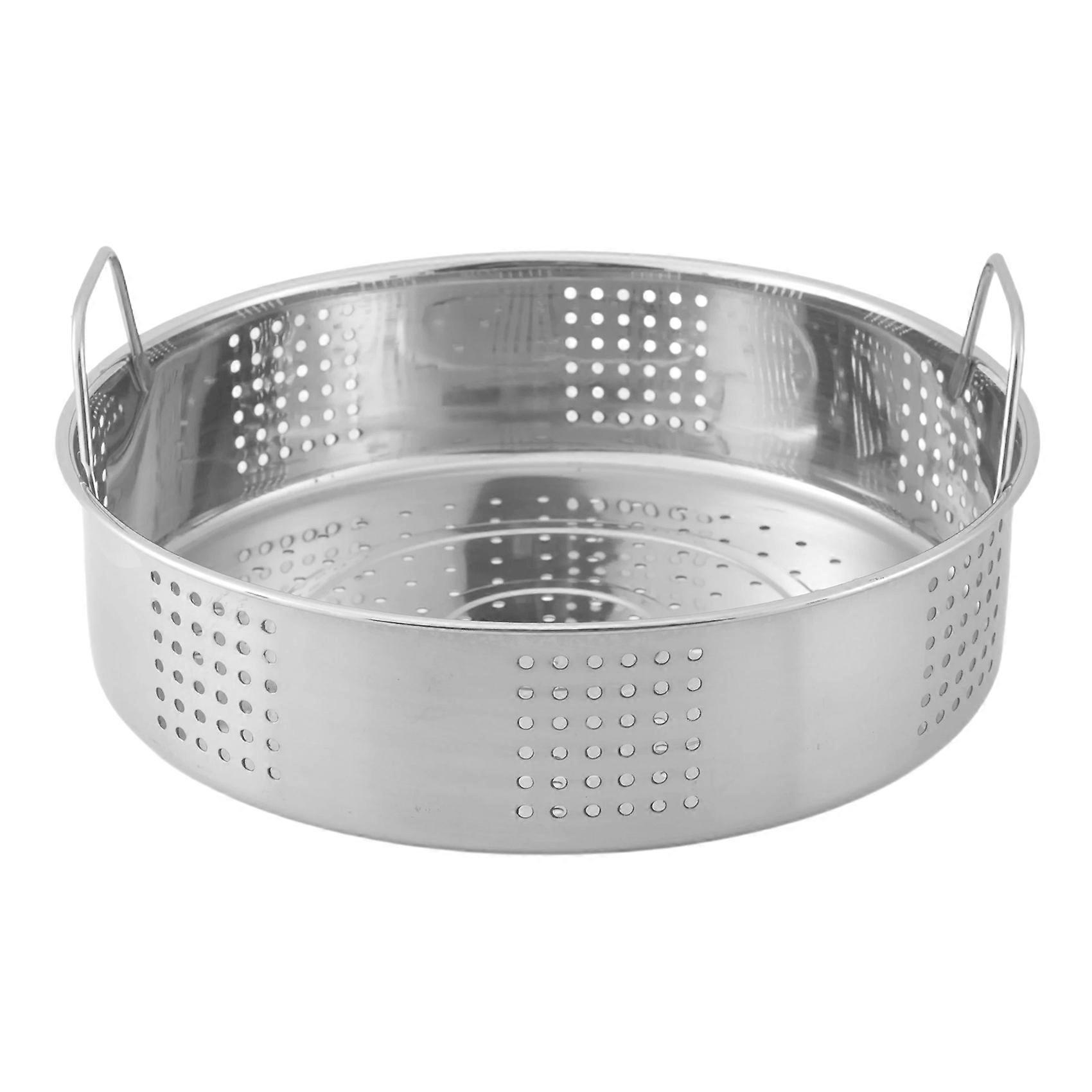 Dickwandiger Dampfkorb Aus Edelstahl, Ideal Zum Dämpfen Von Dim Sum, Teigtaschen, Brötchen, Gemüse, Fleisch, Fisch Und Reis.