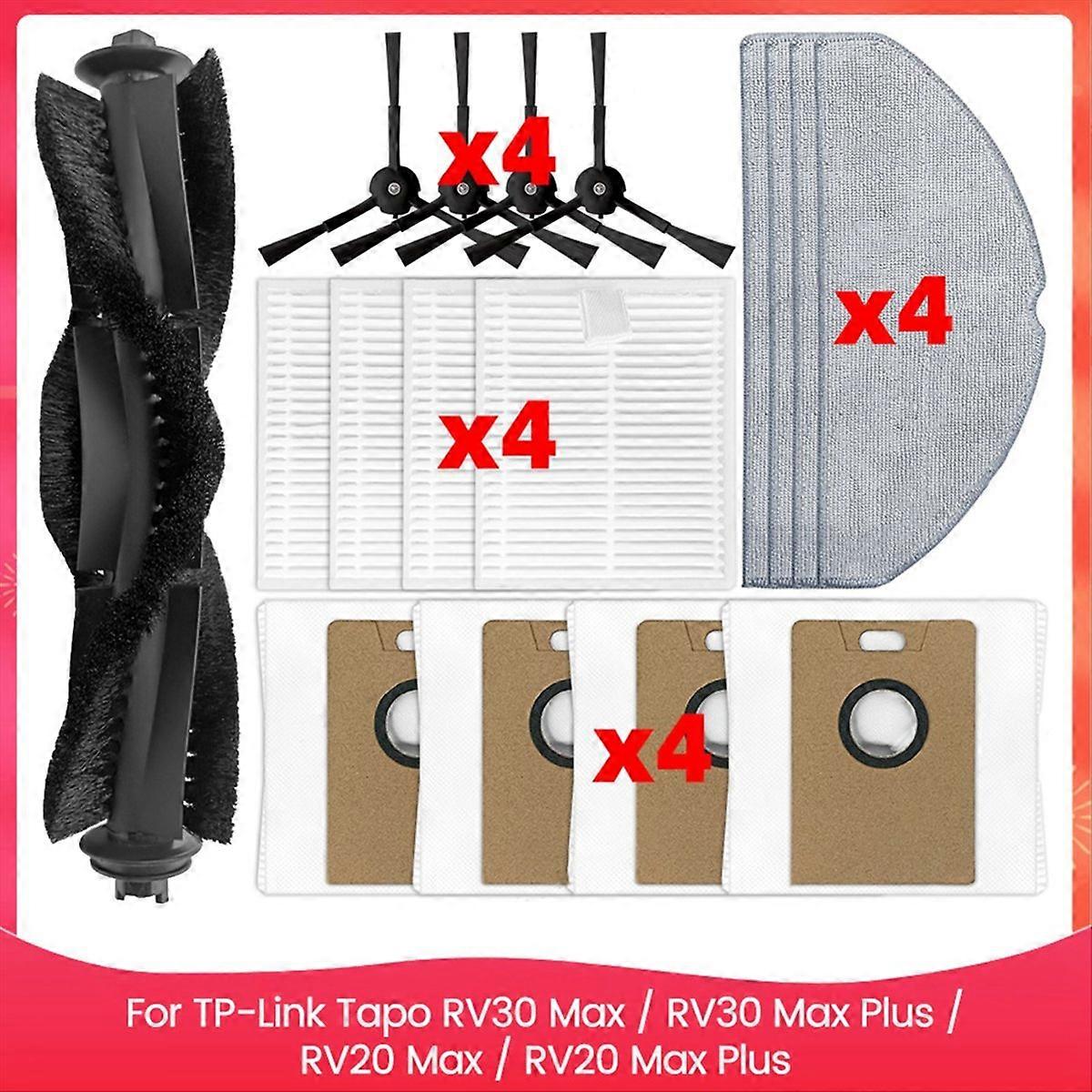 Ersatzteile Für Rv30 Max / Rv30 / Rv20 Max / Rv20: Seitenbürste, Hepa-filter, Reinigungstücher, Staubbeutel