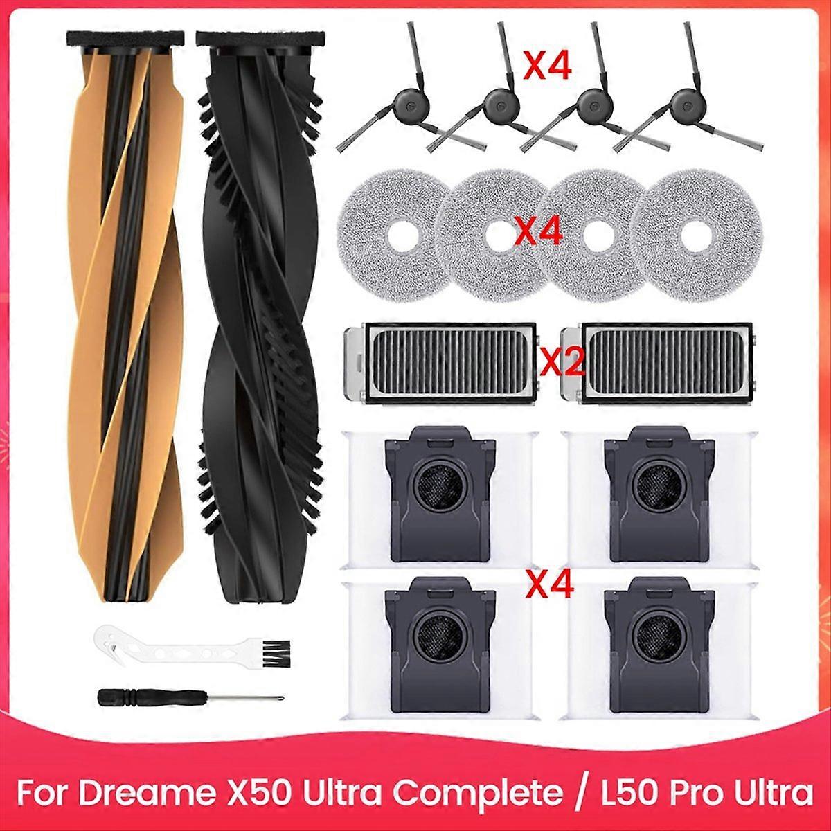 X50 Ultra Komplett / L50 Pro Ultra Saugroboter-zubehörset – Ersatzteile