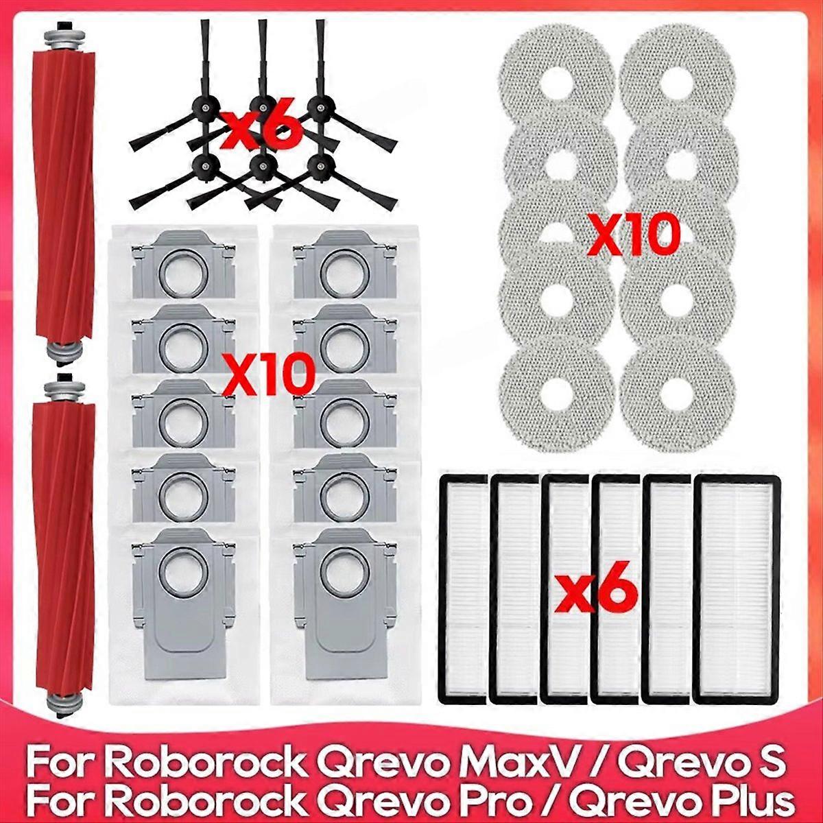 Ersatzteile Für Die Staubsauger Qrevo S, Qrevo Pro, Qrevo Maxv Und Qrevo Plus: Hauptbürste, Filter, Reinigungstücher, Staubbeutel.