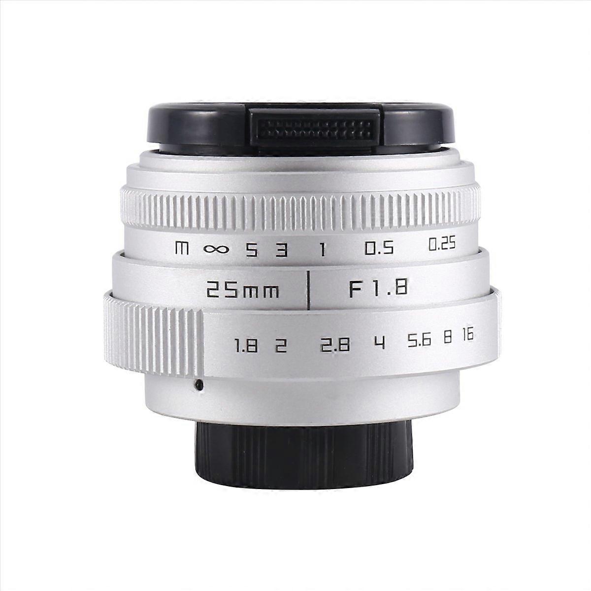 25-mm-f1.8-c-tv-/cctv-objektiv – Silber