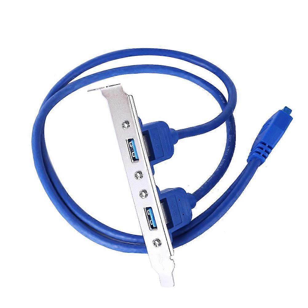 Duales 20-pin-usb-3.0-verlängerungskabel Mit Schutzblende – High-speed-usb-3.0-kabel