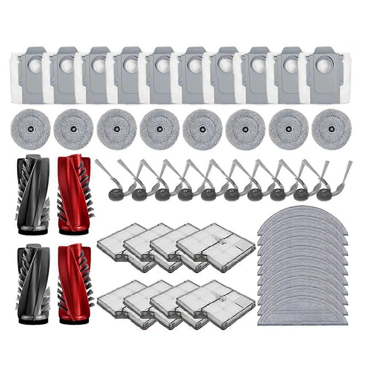Ersatzteile Für Den Saugroboter Saros 10: Hauptbürste, Hepa-filter, Staubbeutel Und Reinigungszubehör.