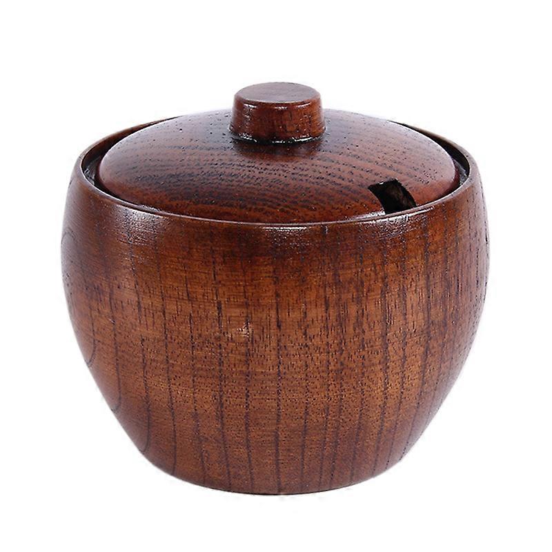 Gewürzbox Aus Massivholz Im Japanischen Stil Mit Deckel