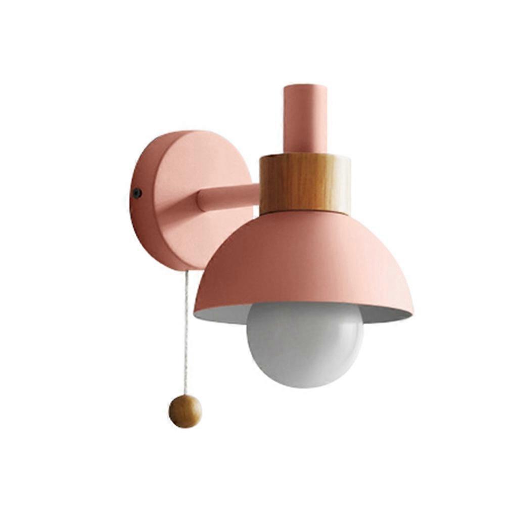 Wohnzimmer-/veranda-/flurlampe, Moderner Minimalistischer Nordischer Stil, Nachttischlampe, Wandleuchte Macaron (rosa)