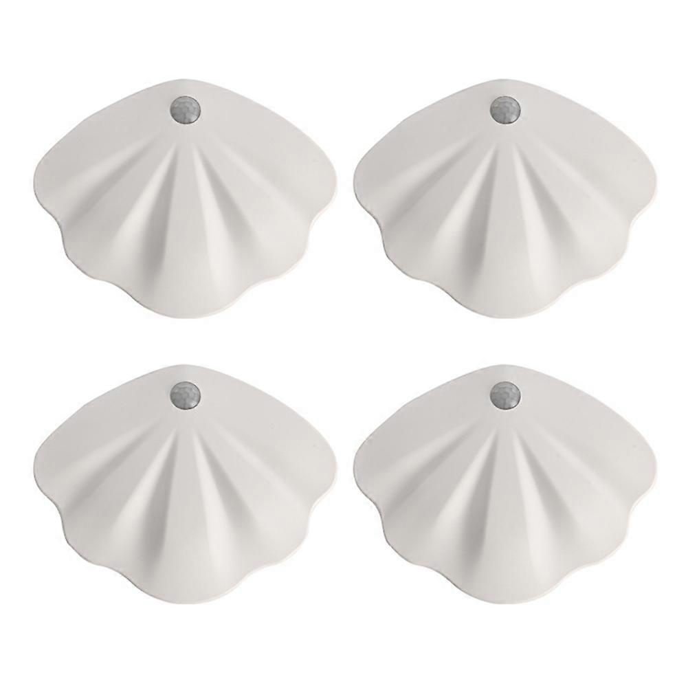 Dreifarbige Led-nachtleuchte Mit Bewegungsmelder (4er-set) Und Usb-anschluss, Ideal Zur Dekoration Eines Flurs Oder Treppenhauses.