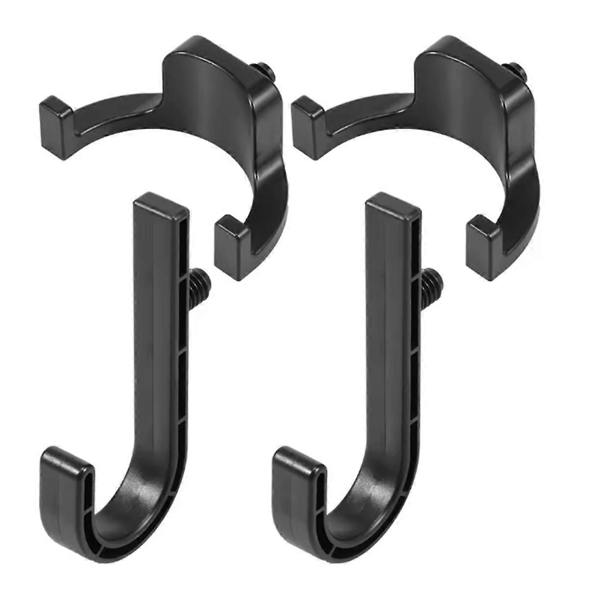 Set Mit 4 Hängehaken Für Gartenhäuser. Einfach Zu Montierende U- Und J-förmige Haken. Praktisches Zubehör Für Die Gartenhausaufbewahrung.