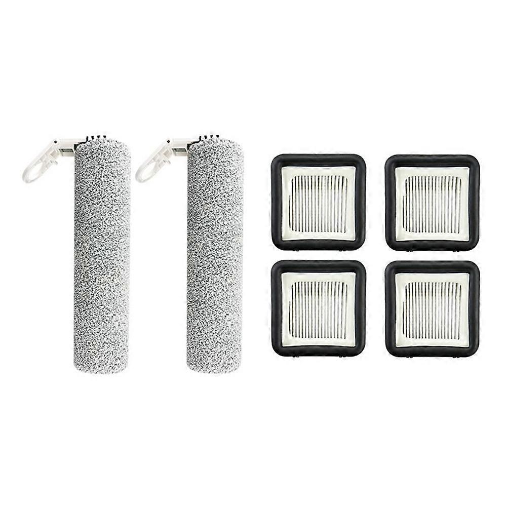 Set Mit 6 Ersatzwalzenbürsten Und Filtern Für Flomo I Plus Und Atvel F16 (ultimative Ersatzteile)