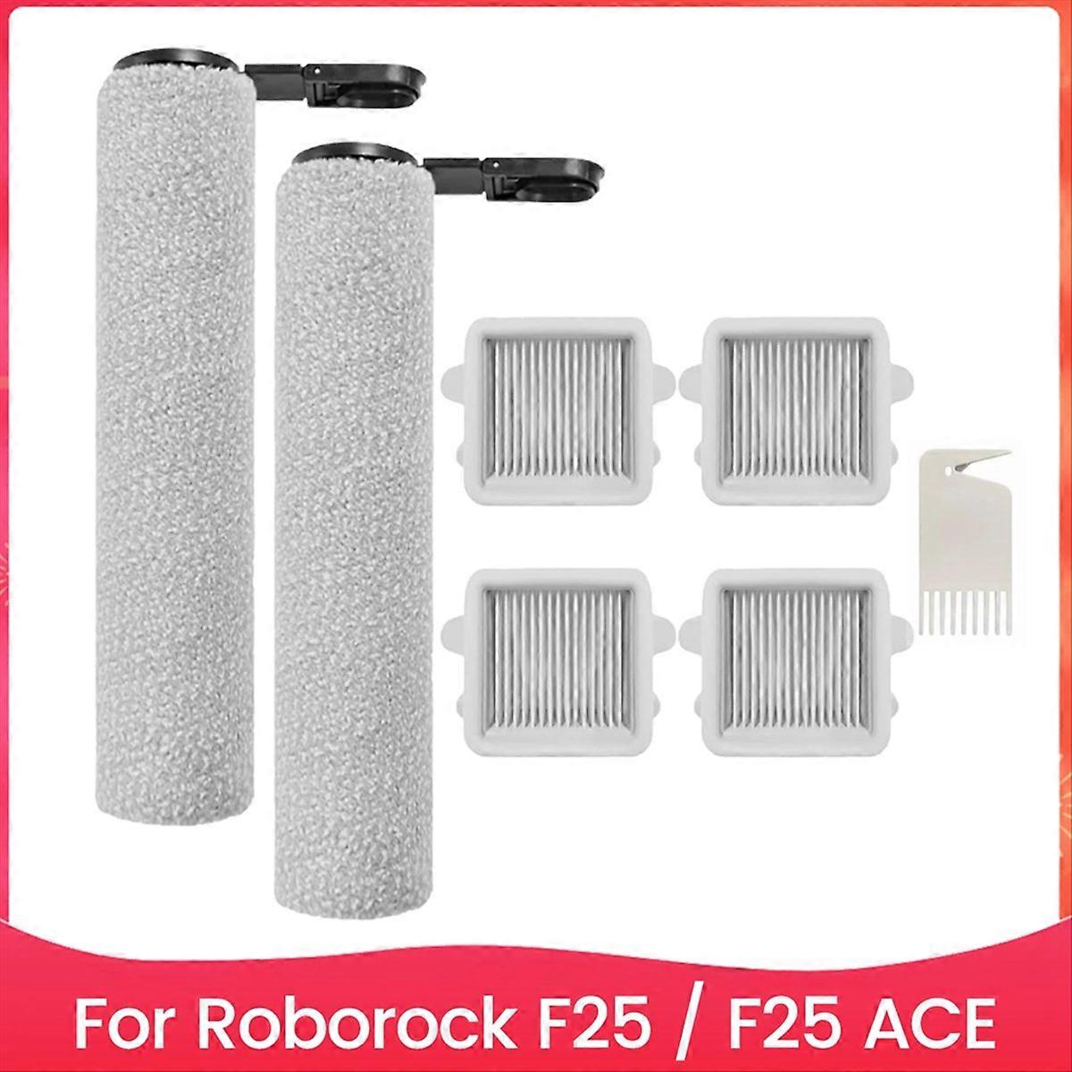 Ersatzzubehörset Für Den Staubsauger F25/f25, Bestehend Aus 2 Rotierenden Bürsten Und 4 Filtern.