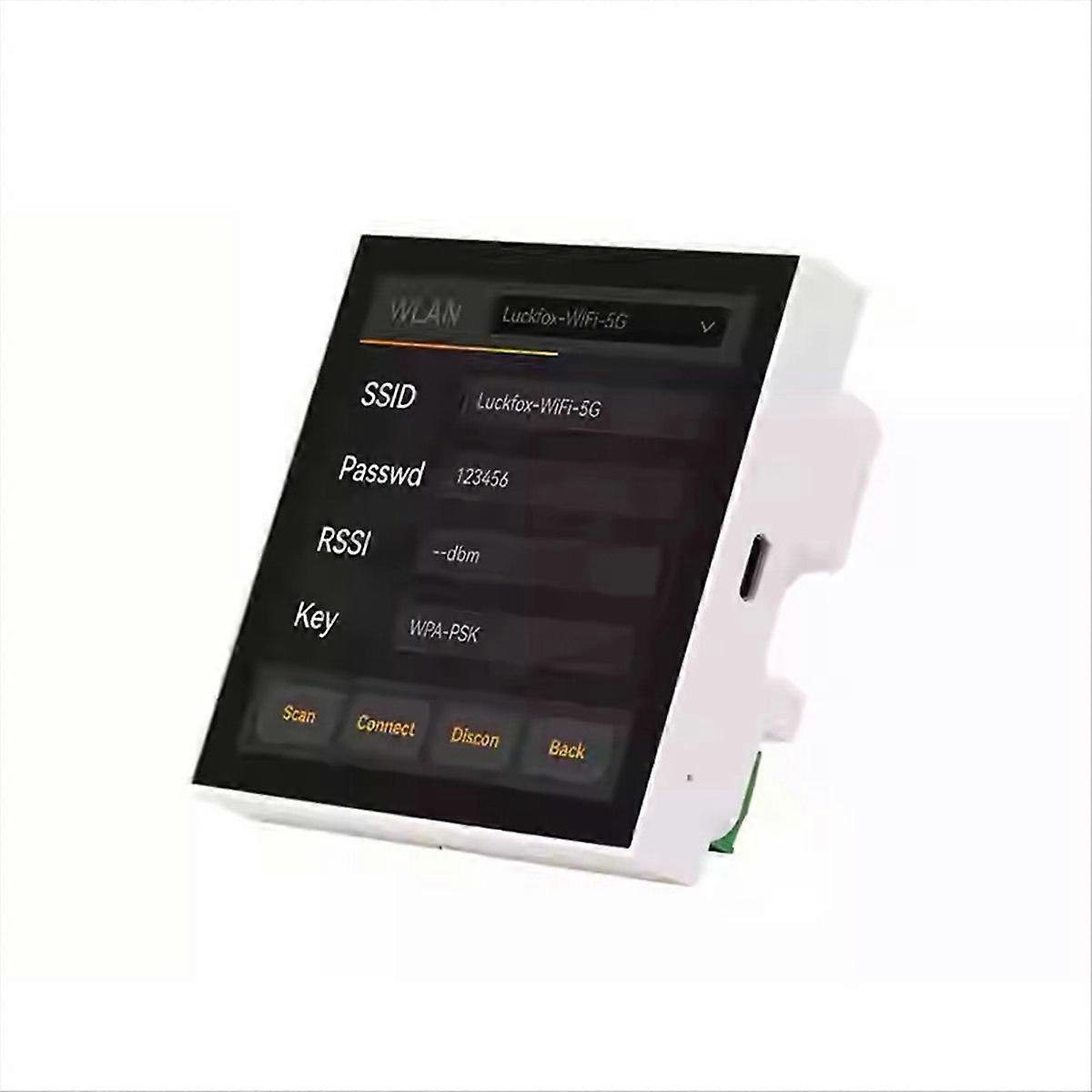 Intelligenter 4-zoll-wandschalter Mit 86-positionen-touchscreen, Rv1106g2 0.5tops Zentralbedienfeld, Wi-fi Und Bluetooth.