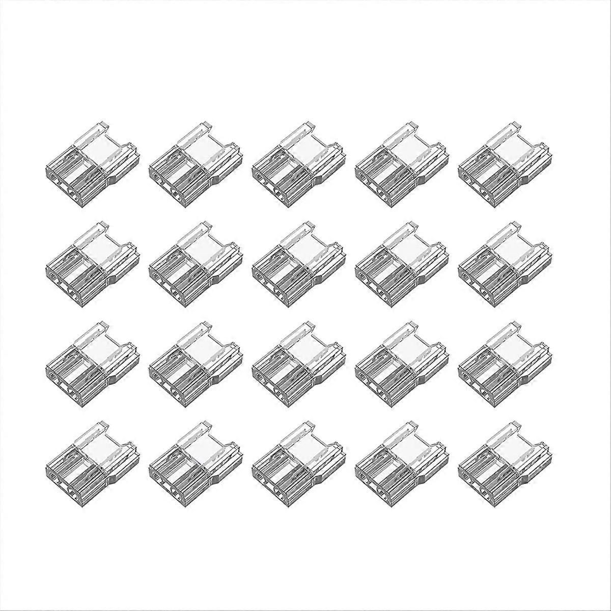 Led-streifenverbinder (20 Stück, 2-polig), Lötfrei, Schattenfrei, 10 Mm