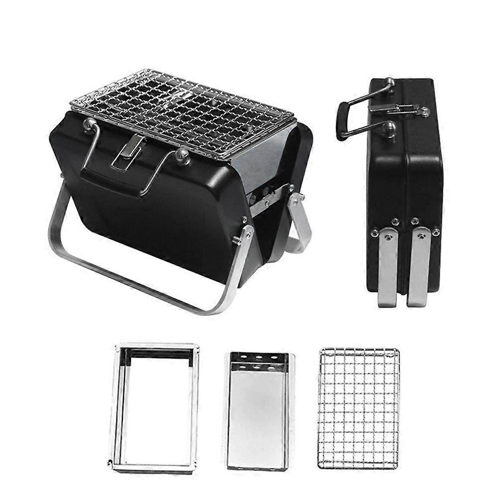 Kompakter Holzkohlegrill – Tragbarer Tischkocher Für Das Kochen Im Freien, Ideal Für Wohnmobilreisen, Picknicks, Garten Und Terrasse.
