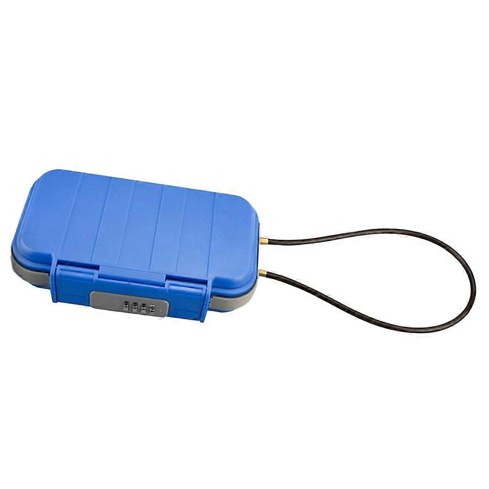 Travelsafe Box Tragbarer Tresor, Großes Fassungsvermögen, Wasserdicht, Mit Zahlenschloss Und Abnehmbarem Griff.