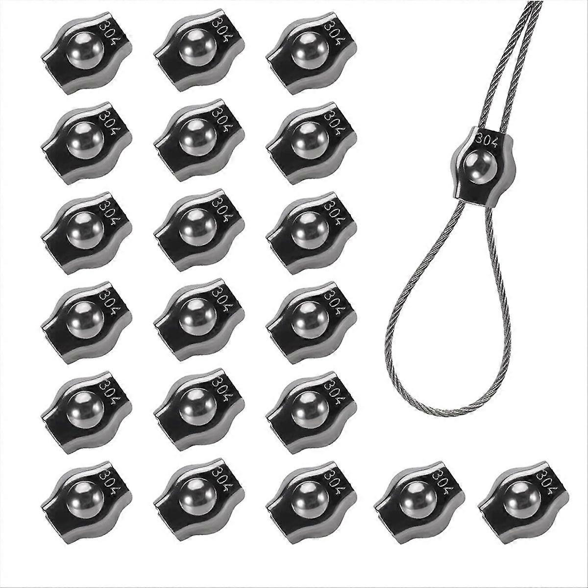 Packung Mit 20 Kabelbindern Aus Edelstahl, 5/32 Zoll, Simplex-kabelbinder Mit Einzelbolzen Für 5/32-zoll-kabel.