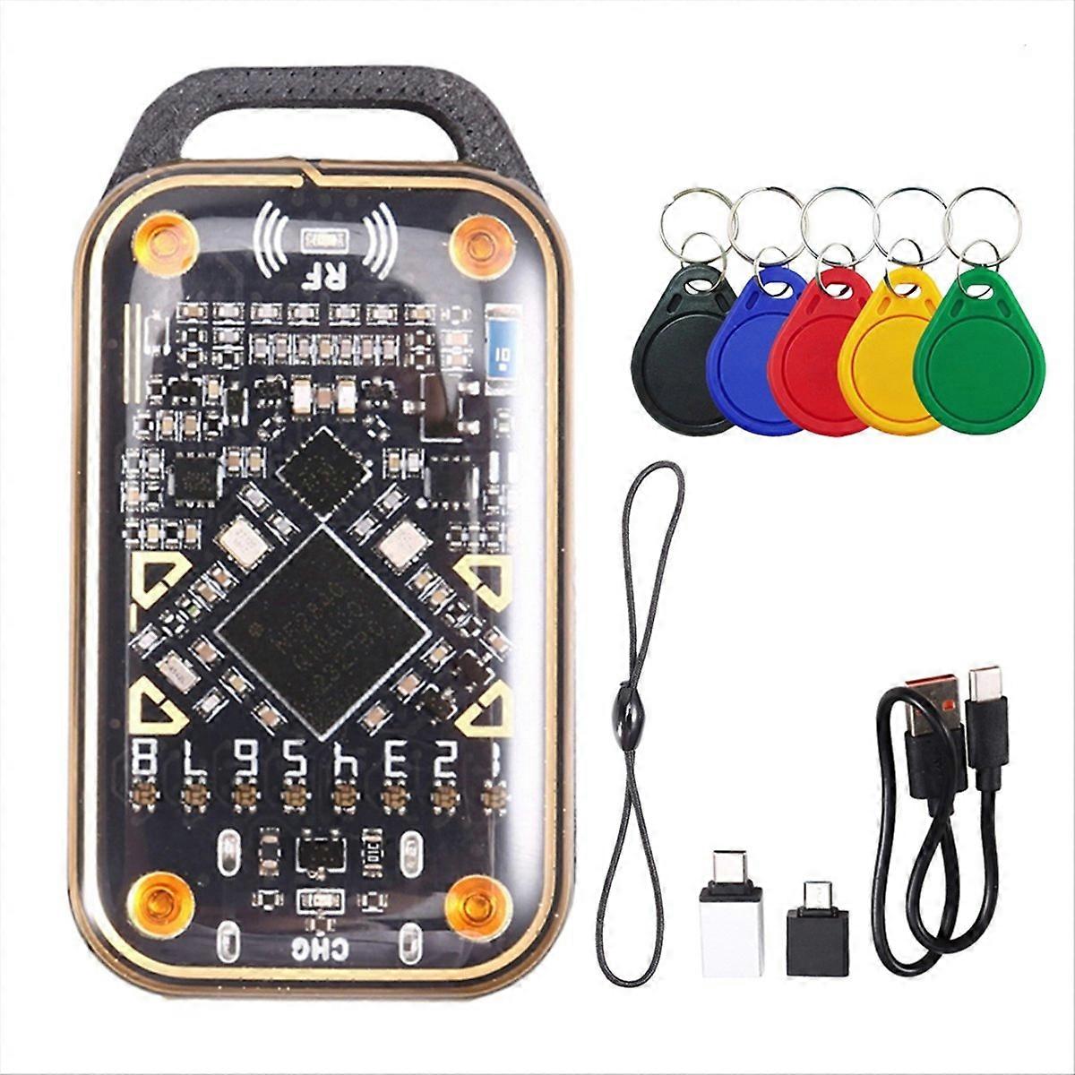 Chameleon Ultra Upgrade Rfid Smartcard-emulator + Schlüsselanhänger 5xuid 125k 13,56m Nfc-karten-dekodierungs-duplikator