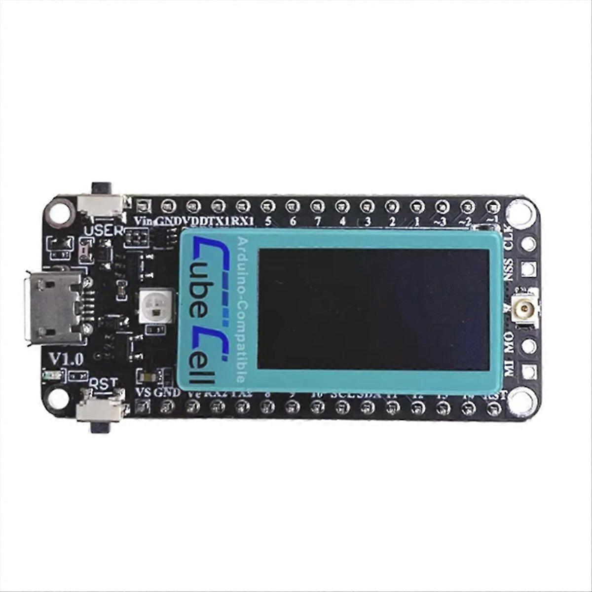 Ab02 Iot Lorawan-entwicklungsboard Mit 0,96-zoll-oled-bildschirm, Asr6502, Sx1262 Lora-knoten, Kompatibel Mit Cloud-plattformen