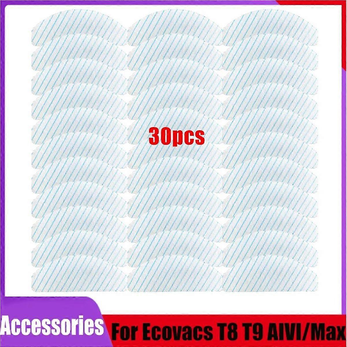 Packung Mit 30 Hochwirksamen Reinigungstüchern Für Ozmo T8, T8 Max Und T9 Staubsauger + Ersatzteile