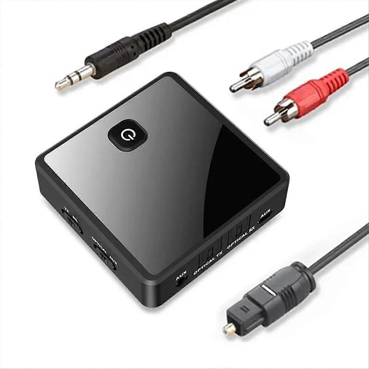 Bluetooth 5.0-empfänger Mit 3,5-mm-optischem Aux-adapter Für Kabelloses Audio An Pc, Fernseher Und Autolautsprecher