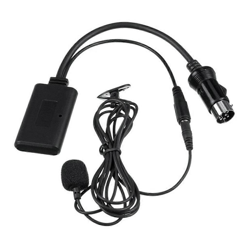 Hi-fi Bluetooth 5.0 Aux 8-pin Autoradio-adapter Mit Integriertem Mikrofon, Kompatibel Mit Alpine Kcm-123b M-bus