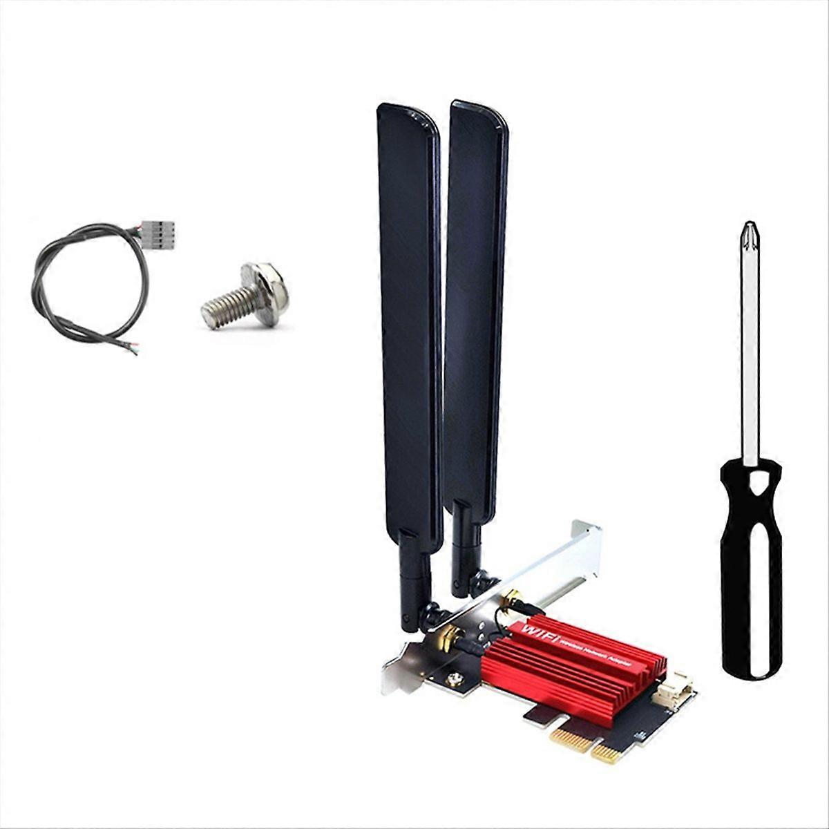 Wlan-adapterkarte 7 Pci-e Be200 Tri-band 2,4 Ghz/5 Ghz/6 Ghz 8874 Mbit/s Bt5.4 Für Windows 10/11 Desktop-pcs A