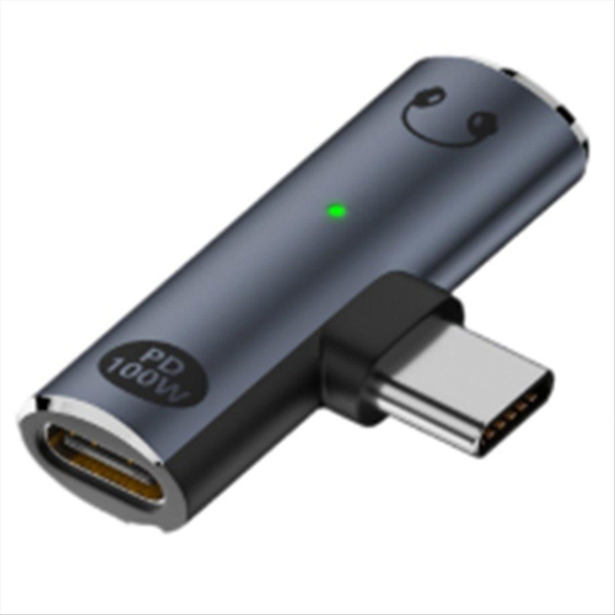 2-in-1 Aux-audioadapter Mit Usb-c-kopfhörerladeanschluss Und 3,5-mm-hifi-kopfhöreranschluss B (pd100w).