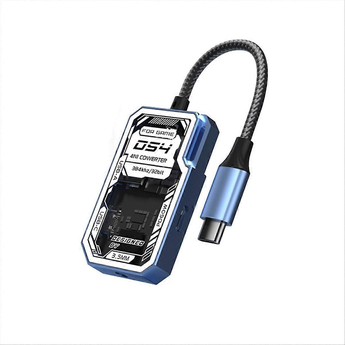 4-in-1 Usb-c-hub Für Laptops Und Pcs Mit Splitter Und Usb 3.0 Rj45-dockingstation