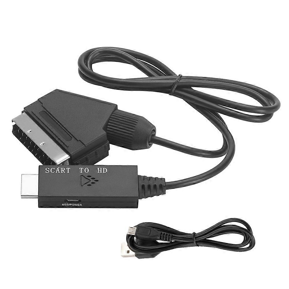 Scart-zu-hdmi-1080p-konverter, Kompatibel Mit Scart-geräten Und Hd-fernsehern. Adapter Für Computerprojektion.