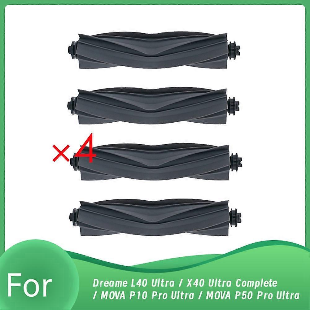Set Mit 4 Hauptbürsten Für Die Saugroboter Dreame L40 Ultra / X40 Ultra Complete / Mova P10 Pro Ultra / Mova P50 Pro Ultra