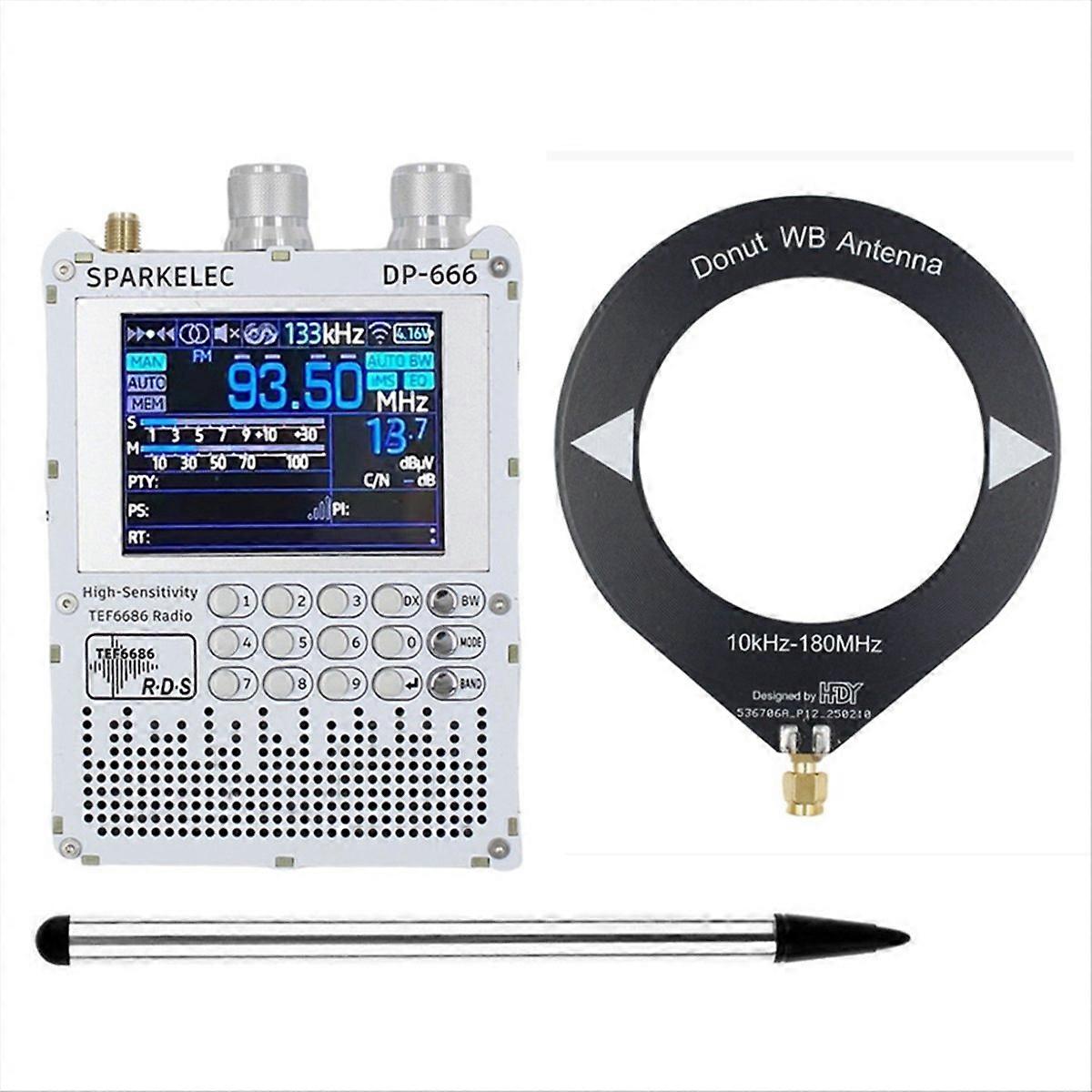 Tef6686 Vollbandradio, 2,8-zoll-ips-touchscreen, Hochempfindlicher Empfänger, Ukw, Lw, Mw, Sw