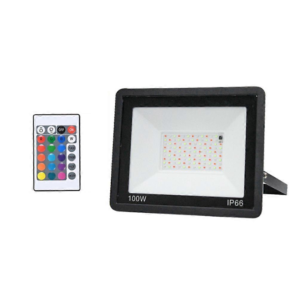 Ac200-265v Ip66 Wasserdichter Rgb-led-fluter Für Die Außenbeleuchtung, Ideal Für Garten, Terrasse Und Hof (100w).