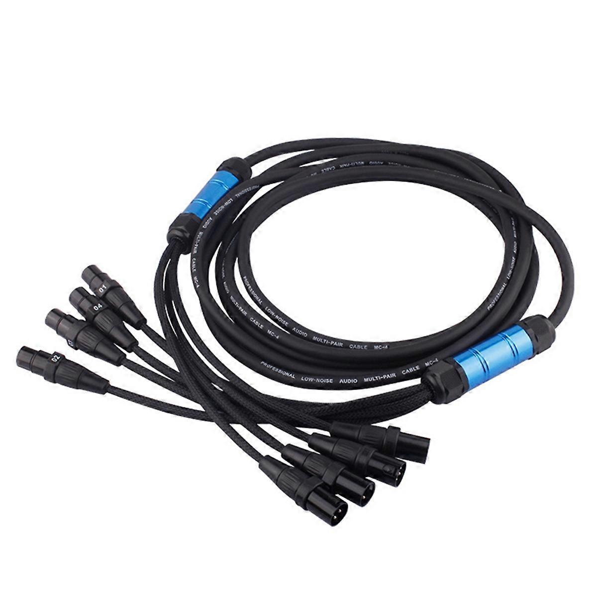 Professionelles 4-kanal-xlr-3-pin-audio-verlängerungskabel (stecker/buchse), 10 M
