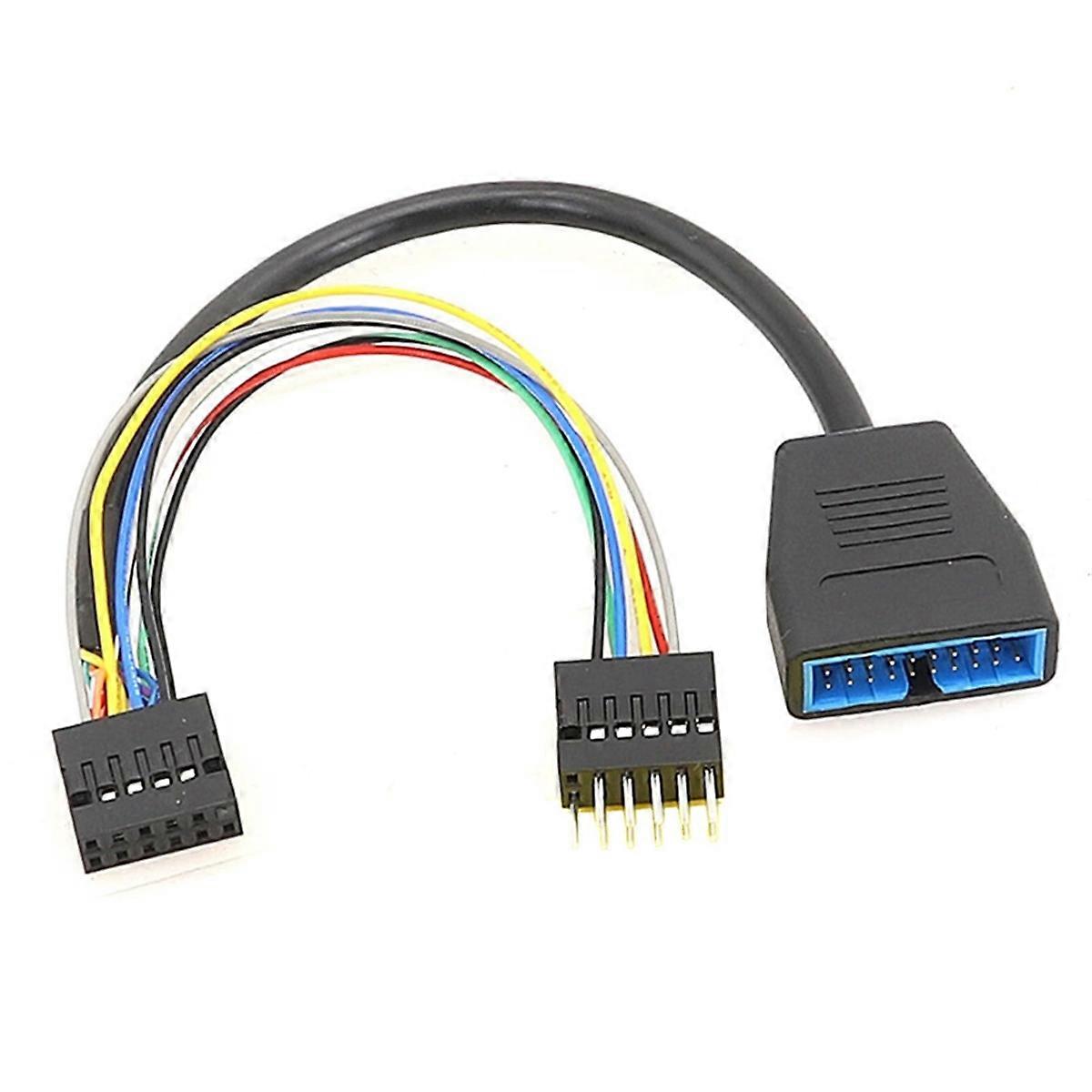 Hochgeschwindigkeits-usb-kabel, 11-polige Buchse Auf 11-poligen Stecker (19-polig), Für Datenübertragung Und Zum Aufladen Von Computern