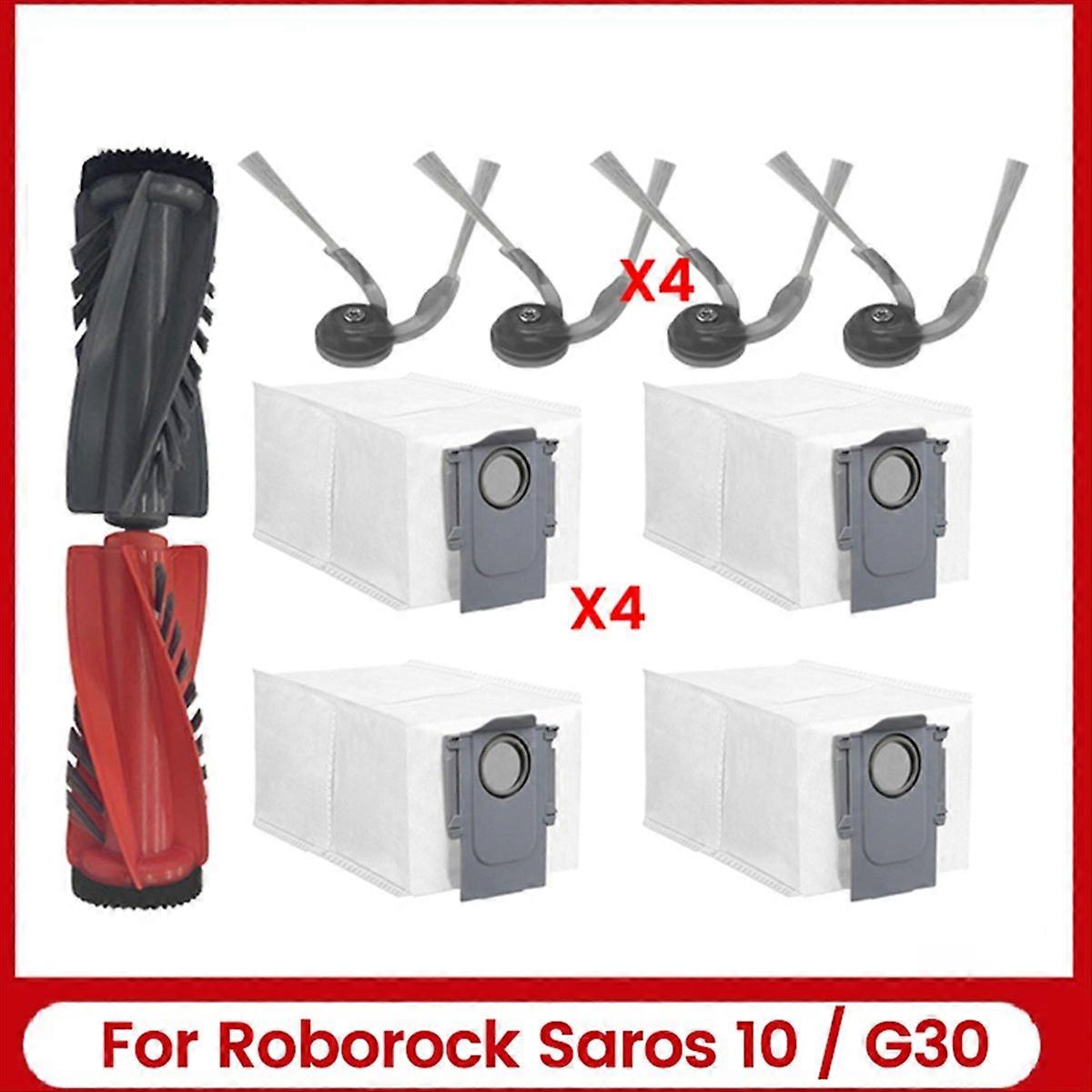 10-teiliges Zubehörset Für Den Saugroboter Saros 10: Doppelhauptbürste, Waschbare Seitenbürsten Und Staubbeutel.