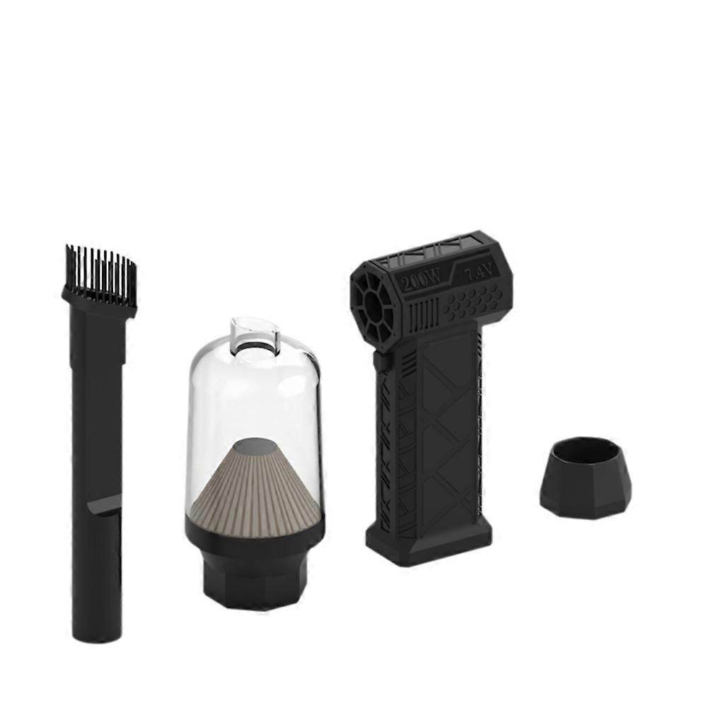 Kabelloser Mini-turboventilator Mit Doppelfunktion, 130.000 U/min Bürstenloser Motor, Saug- Und Blasfunktion, Ideal Für Tastatur, Außenbereich, Auto Und Zuhause.