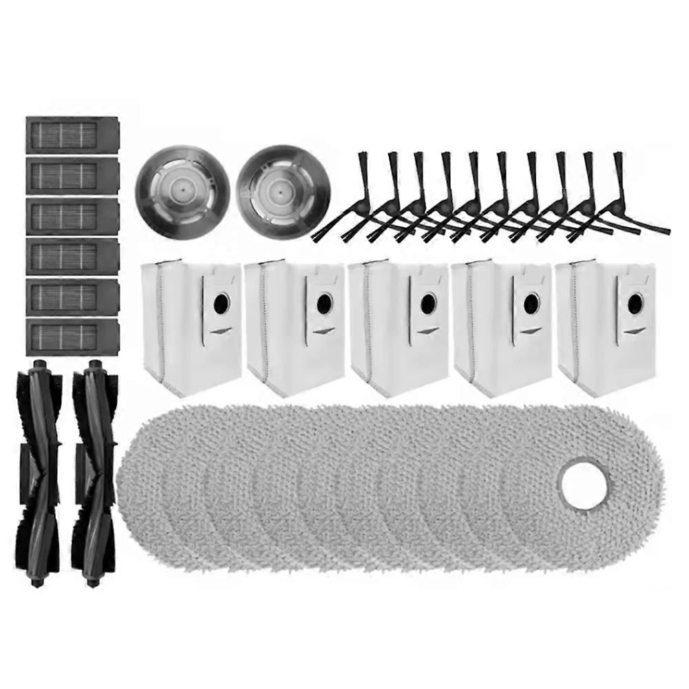 35 Ersatzteile Für Ecovacs Deebot X2 Omni / X2 Pro / X2 Staubsauger: Rotierende Seitenbürste, Hepa-filter, Reinigungstuch Und Staubbeutel.