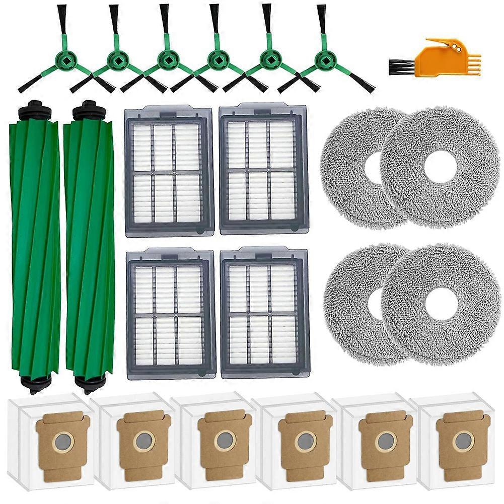 Zubehörsets Für Den Irobot Roomba Plus 505/405 Combo Saugroboter: Rotationsbürste, Reinigungspads, Filter, Seitenbürste, Staubsaugerbeutel