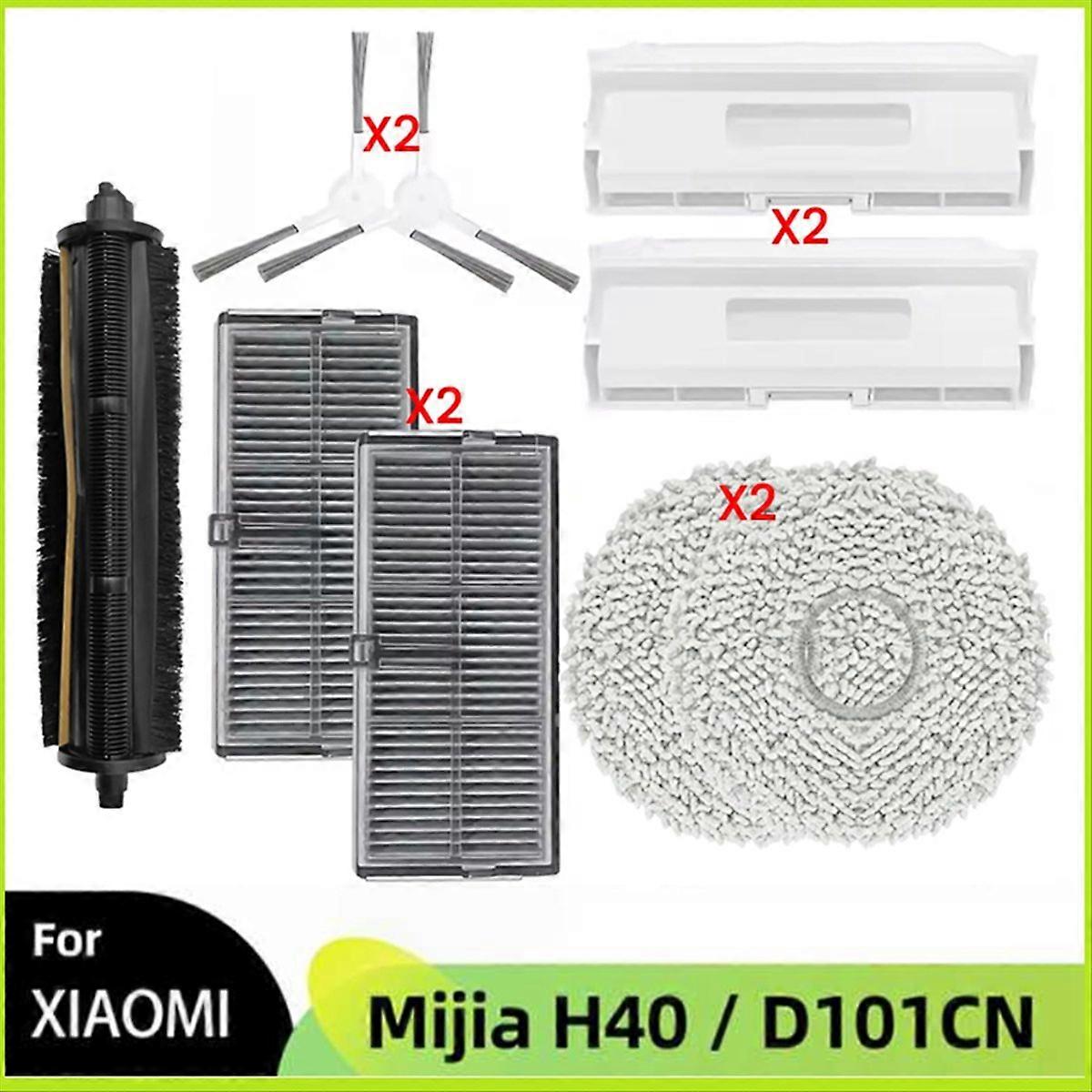 9-teiliges Zubehörset Für Den Staubsauger H40 / D101cn: Hauptbürste, Reinigungstücher, Staubbeutel Und Filter.