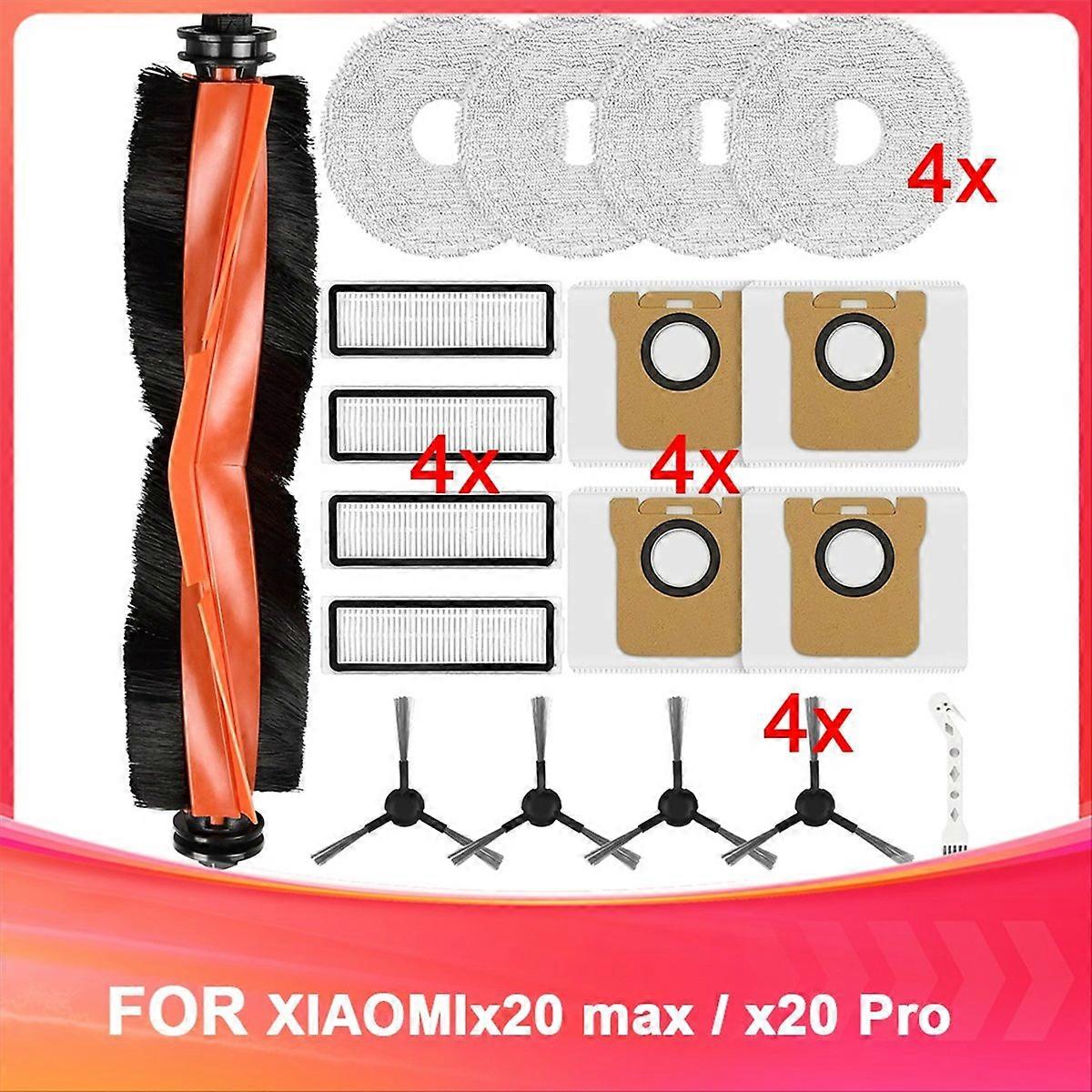 Zubehör Für Die Saugroboter X20 Max / X20 Pro: Hauptbürste, Reinigungstücher, Staubbeutel, Filter