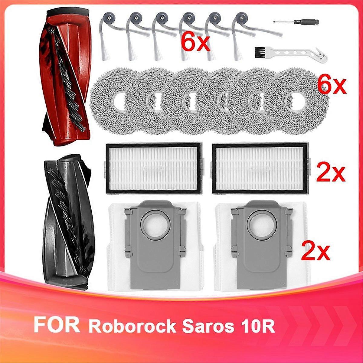 Ersatzteile Für Den Saugroboter Saros 10r: 1 Paar Hauptbürsten, Seitenbürsten, Reinigungstücher, Filter, Staubbeutel