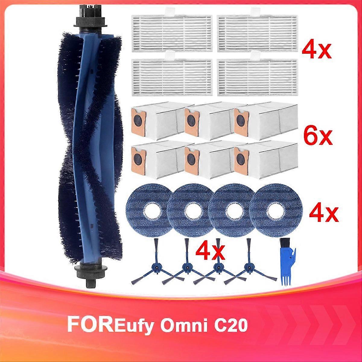 Zubehör Für Omni C20, Ersatzteilset Für Omni C20: Hauptbürsten, Filter, Seitenbürsten, Reinigungstücher, Staubbeutel