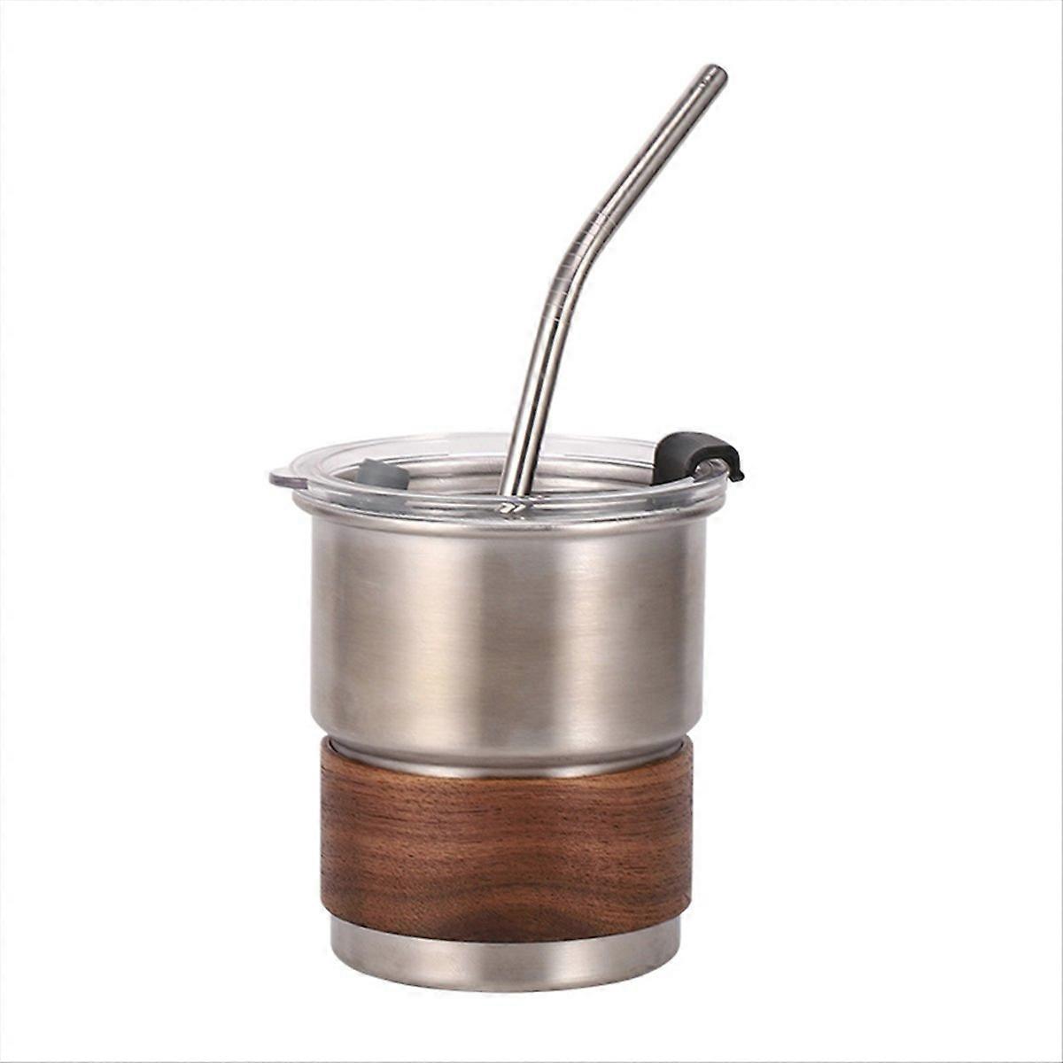 Tragbarer Edelstahlbecher Mit Deckel, Ideal Für Camping, Picknicks, Angeln Und Outdoor-abenteuer.