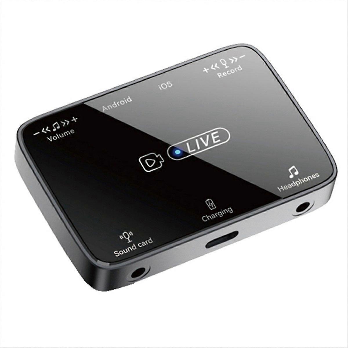 2-in-1-soundkartenadapter Für Live-streaming, Kompatibel Mit Usb-c-anschlüssen, Universellem Stereo-karaoke Und Artifact-mikrofon